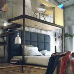 ديكور غرفة نوم نمط غير عادي للغاية.