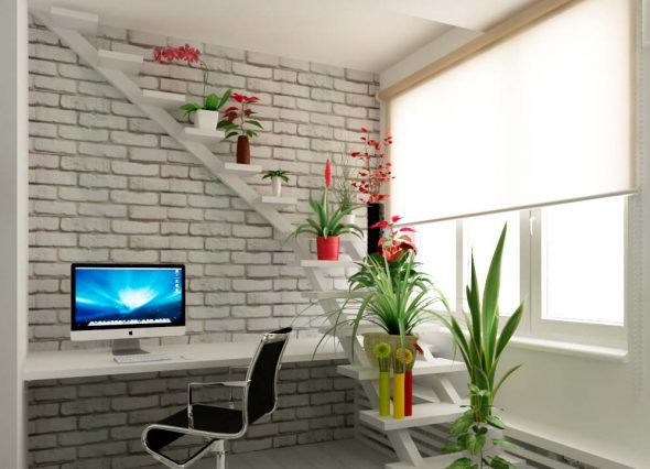 الجرف في شكل سلم