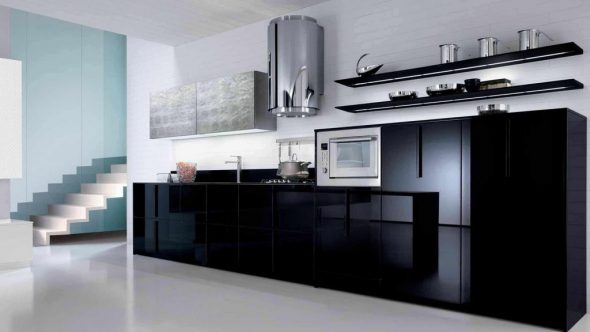 أرفف مفتوحة للزينة