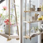 أرفف زهرة معلقة