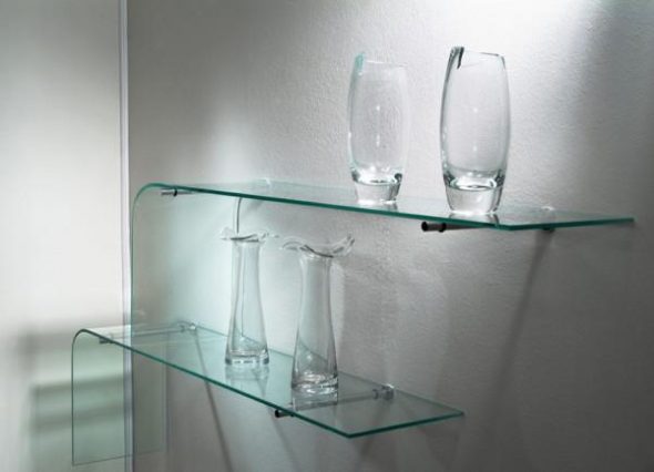 أرفف زجاجية
