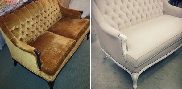 استعادة أريكة صغيرة