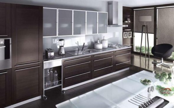 واجهات زجاجية للمطبخ