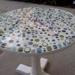 سطح العمل ، تزيين مع راتنجات الايبوكسي مع نمط غير عادي