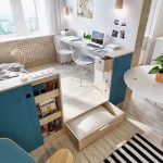 تخزين مريح في الأدراج من المنصة