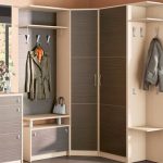 خزانة ملابس زاوية في القاعة