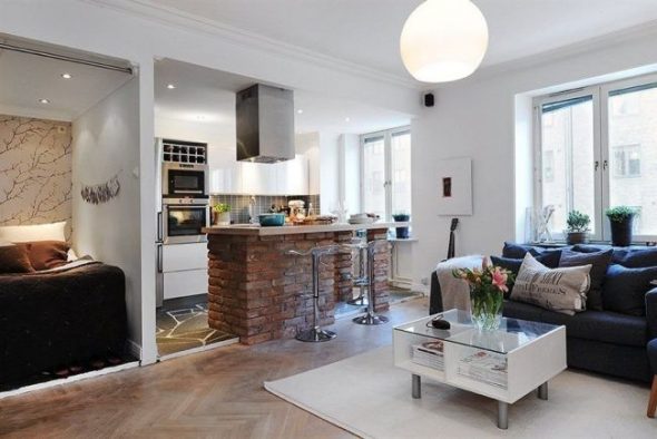 غرفة نوم وراء القسم