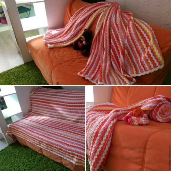 محبوك منقوشة موجة