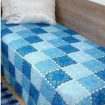 محبوك منقوشة غطاء الزخارف الكروشيه