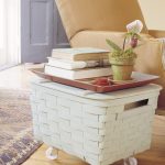 طاولة القهوة من السلة