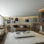 أريكة وكراسي لمنطقة الضيف