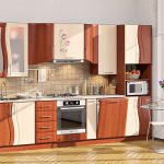 جنبا إلى جنب المطبخ الخطي