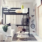 تصميم السرير تحت السقف تحرر مساحة أدناه.