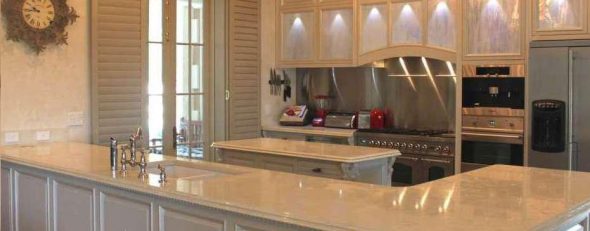 سطح عمل رخامي جميل