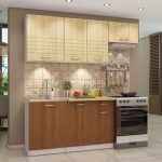 المطبخ مصغرة تعيين لمنزل ريفي