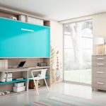 سرير قابلة للطي في خزانة