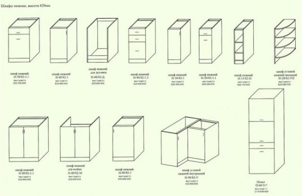 خزائن المطبخ السفلي