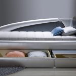 سرير زاوية مع أدراج