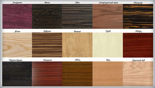 أنواع الخشب