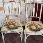 เก้าอี้ Decoupage ในสไตล์ Provence