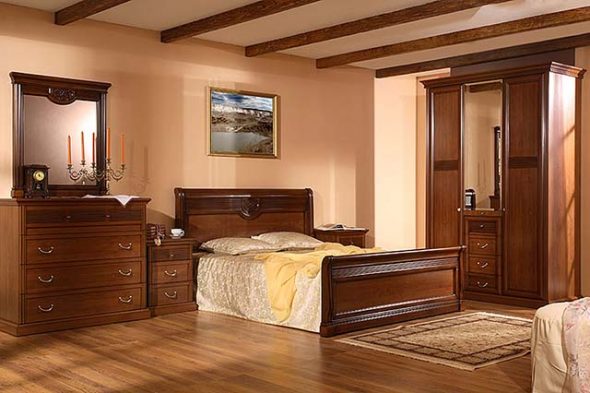 أثاث داكن اللون