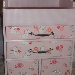 صندوق من الورق المقوى لفتاة مع القطط