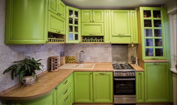 المطبخ الرماد الصلب