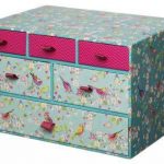 الطيور لطيف لتزيين صندوق من الورق المقوى بأيديهم