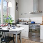 المطبخ مصغرة دون خزائن الحائط