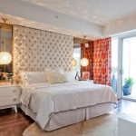 سرير اللوح الأمامي لينة مع أربعة الماس