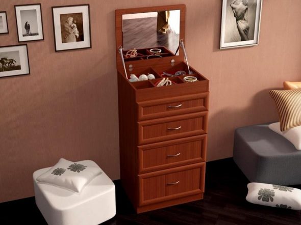 طاولة خلع الملابس الصغيرة