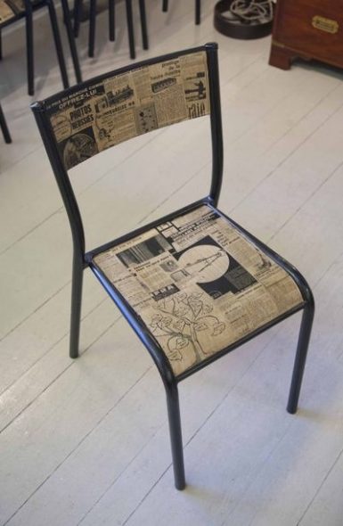 decoupage หนังสือพิมพ์