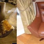 حشوة الكراسي من شكل غير عادي