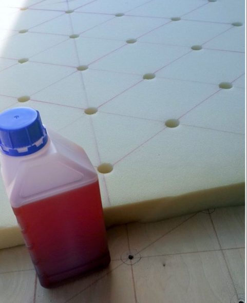 الغراء ورقة من المطاط الرغوي