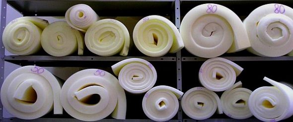 خيارات مختلفة من المطاط الرغوي