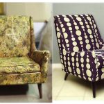 حل أنيق لغرفة المعيشة الحديثة من كرسي قديم