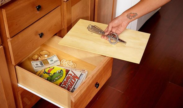 درج أسفل مزدوج