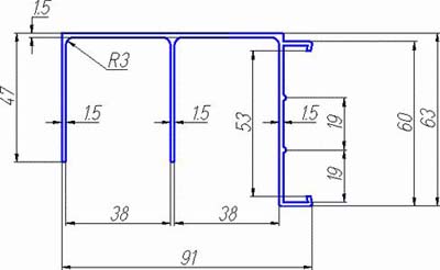 السكك الحديدية العليا لخزانة باب جرار