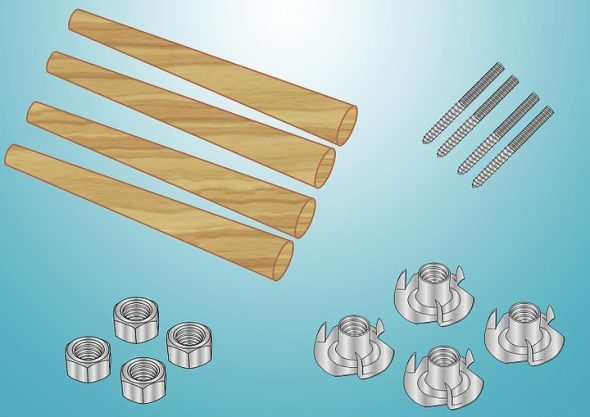 المكسرات على شكل T