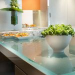 أنيقة سطح العمل الزجاج