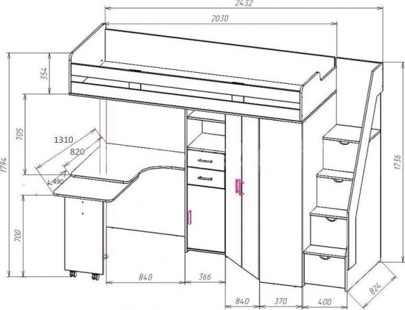 مخطط سرير الطفل