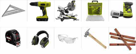 أدوات إنشاء الرف