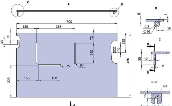 رسم طاولة دائرية