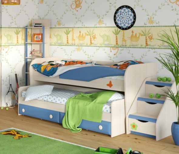 سرير بطابقين سحب السرير