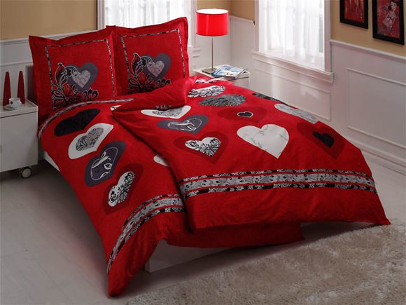 مجموعة الأسرة مع اثنين من البطانيات