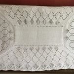 جميلة مستطيلة اللون حليبي منقوشة