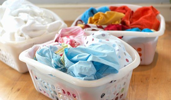 فرز الأشياء قبل الغسيل