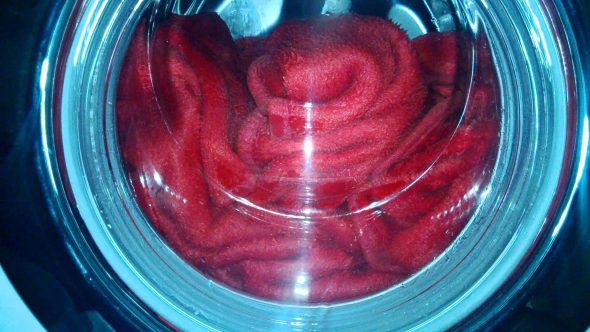 غسل الفراء منقوشة