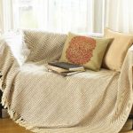 غطاء أريكة قطني بسيط