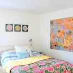 مريحة وجميلة المفرش مع الورود